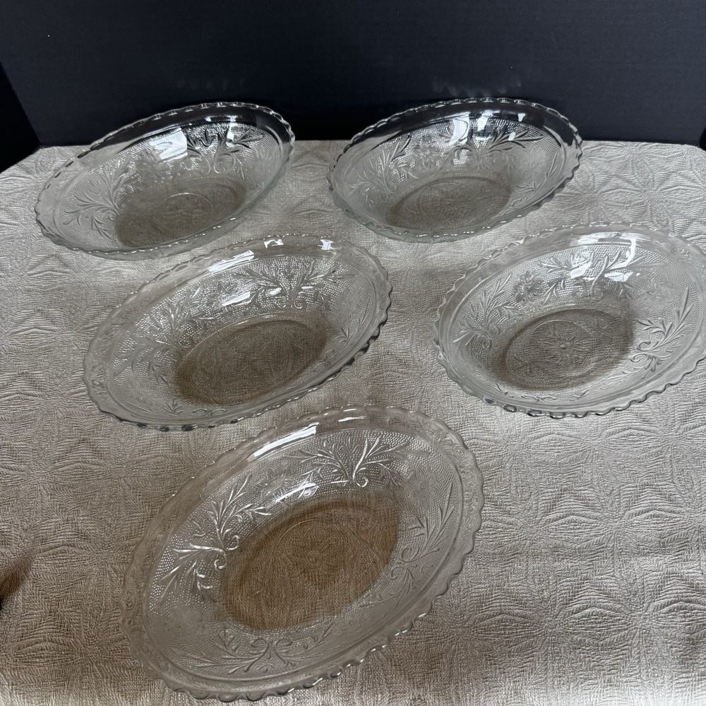 Vintage Princess House Fantasia Pattern 9x5" Oval Casserole Dishes Set of 5